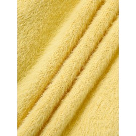 [Soft Thermal Sweater] Soft & Comfortable Women's Thermal Round-Neck Loose Fit Long Sleeve Sweater | All-Season Casual Top, Solid Color, Easy Care Hand Wash/Dry Clean, Medium Stretch, Clean Design