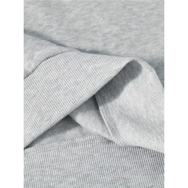 Women's Floral Print Crew Neck Sweatshirt - Pink with Multicolor Flower Design, All-Season Casual Pullover, Soft Machine-Washable Fabric, Cozy Everyday Sweater for Women (No Dry Clean)