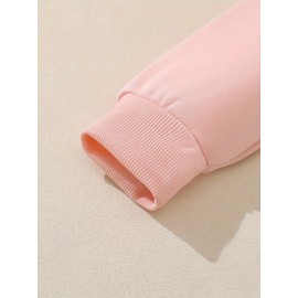 Women's CALVIN Letter Print Hooded Sweatshirt - Oversized Kangaroo Pocket & Drawstring Hood, Cozy Fall Winter Sweater with White CALVIN Logo, Casual Pullover (Machine Washable) for Casual Attire