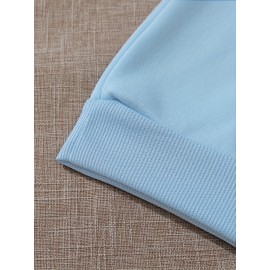 Women's CALVIN Letter Print Hooded Sweatshirt - Oversized Kangaroo Pocket & Drawstring Hood, Cozy Fall Winter Sweater with White CALVIN Logo, Casual Pullover (Machine Washable) for Casual Attire